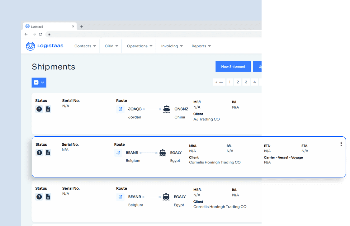 Shipment Management with Real-Time Tracking